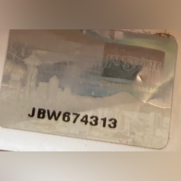 Vintage JANSPORT white blue swedish lace print canvas suede bottom EUC - Picture 10 of 15